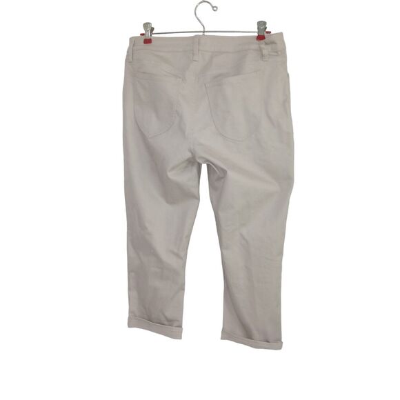 Riders By Lee Mid Rise Capri Biege Jeans Womens Size 8M - Picture 2 of 8